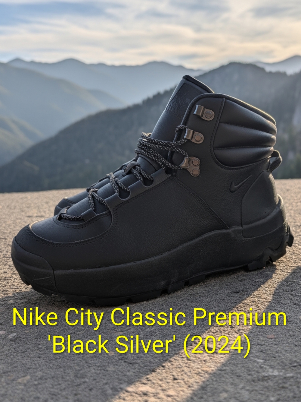 Nike City Classic Premium 'Black Silver' (2024) W9.5/M8 New